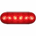 Optronics Fleet Count  6-Led 6in. Red Grommet Mount Stop/Turn/Tail Light STL12RB